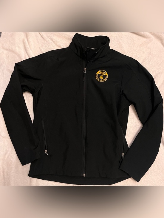 Port Authority Other - Port Authority Black Softshell Jacket with Yellow Patch